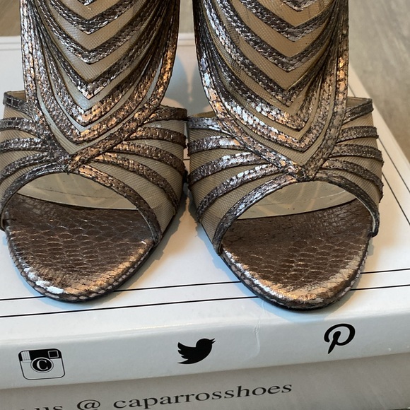 Caparros German Caged Heels, Mushroom Novelty color, Size 8.5M - Picture 2 of 9